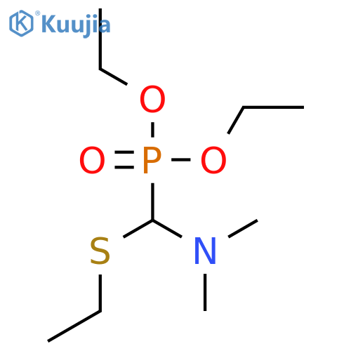 Phosphonic acid, [(dimethylamino)(ethylthio)methyl]-, diethyl ester structure