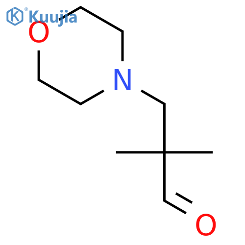 2,2-dimethyl-3-(morpholin-4-yl)propanal structure