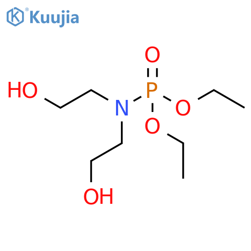 phosphoramidic acid, bis(2-hydroxyethyl)-, diethyl ester structure