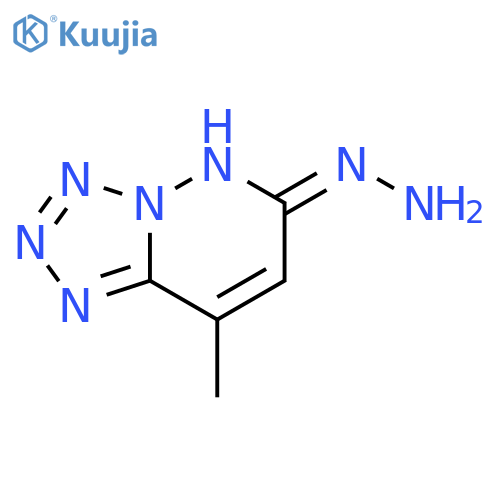 Tetrazolo[1,5-b]pyridazin-6(5H)-one, 8-methyl-, hydrazone structure