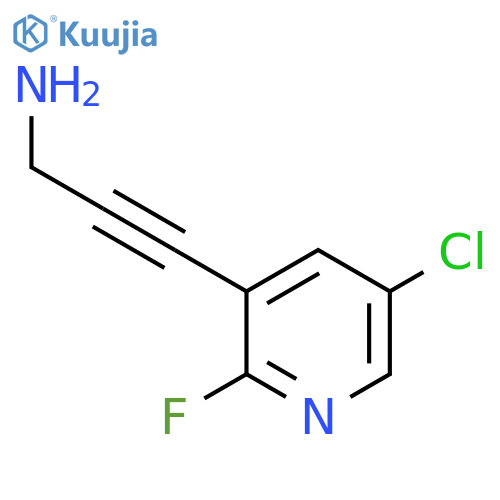 3-(5-Chloro-2-fluoropyridin-3-yl)prop-2-yn-1-amine structure