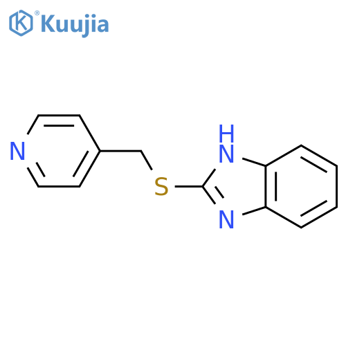 2-{(pyridin-4-yl)methylsulfanyl}-1H-1,3-benzodiazole structure