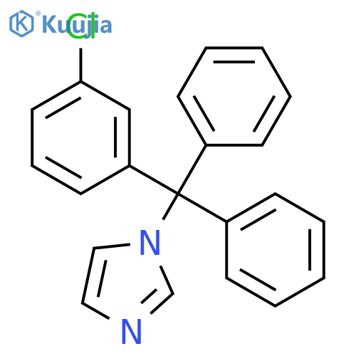 1H-Imidazole, 1-[(3-chlorophenyl)diphenylmethyl]- structure