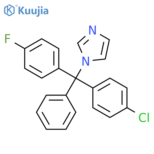 1H-Imidazole, 1-[(4-chlorophenyl)(4-fluorophenyl)phenylmethyl]- structure