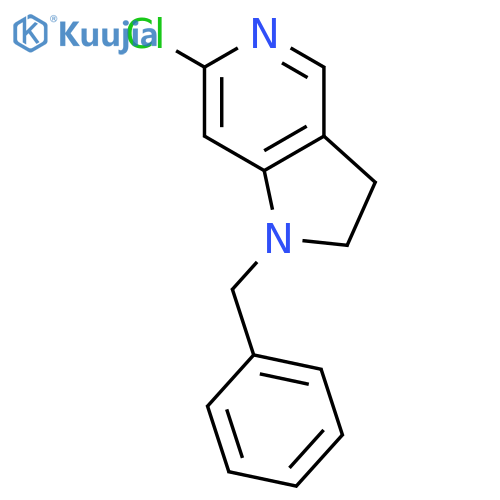 1-Benzyl-6-chloro-2,3-dihydro-1H-pyrrolo[3,2-c]pyridine structure
