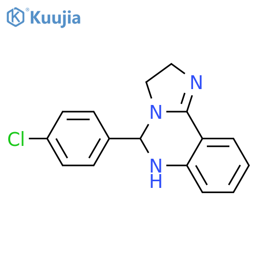 Imidazo[1,2-c]quinazoline,5-(4-chlorophenyl)-2,3,5,6-tetrahydro- structure