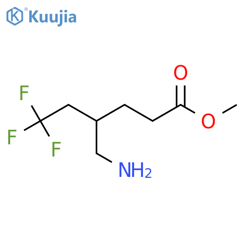 Methyl 4-(aminomethyl)-6,6,6-trifluorohexanoate structure