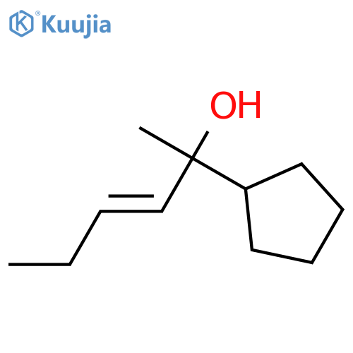Cyclopentanemethanol, a-1-buten-1-yl-a-methyl- structure