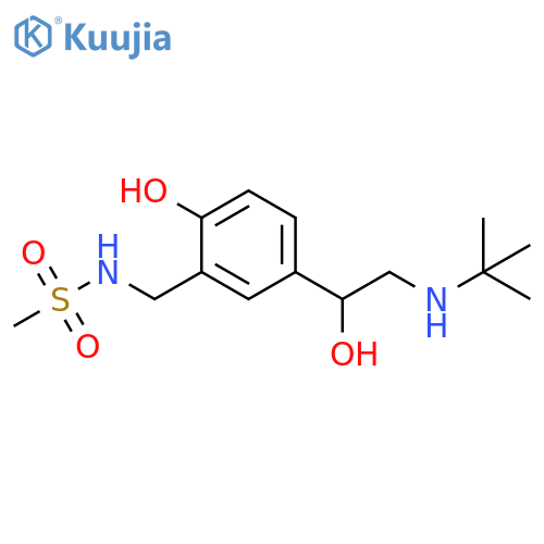 Methanesulfonamide,N-[[5-[2-[(1,1-dimethylethyl)amino]-1-hydroxyethyl]-2-hydroxyphenyl]methyl]- structure