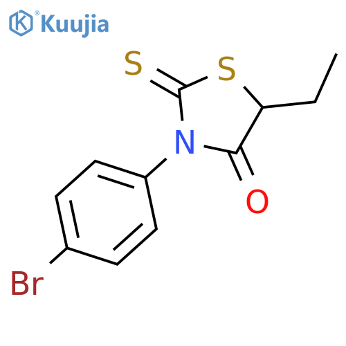 4-Thiazolidinone,3-(4-bromophenyl)-5-ethyl-2-thioxo- structure