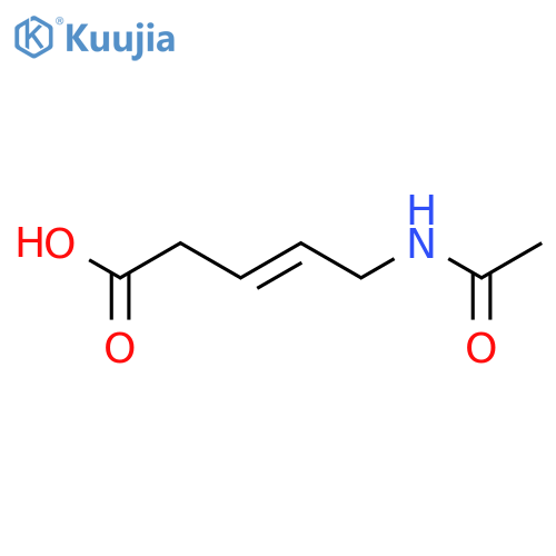 5-Acetamidopent-3-enoic acid structure
