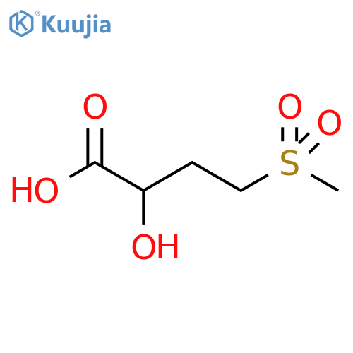 2-hydroxy-4-methanesulfonylbutanoic acid structure