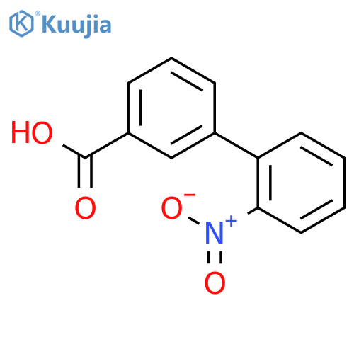2'-Nitro-[1,1'-biphenyl]-3-carboxylic acid structure