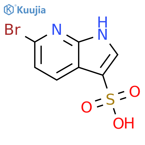 6-bromo-1H-pyrrolo[2,3-b]pyridine-3-sulfonic acid structure