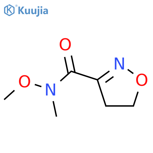3-Isoxazolecarboxamide,4,5-dihydro-N-methoxy-N-methyl- structure