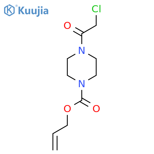 Prop-2-en-1-yl 4-(2-chloroacetyl)piperazine-1-carboxylate structure