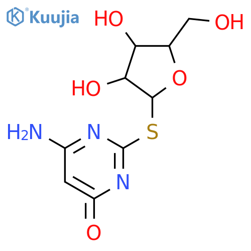 4(3H)-Pyrimidinone,6-amino-2-(b-D-ribofuranosylthio)- structure