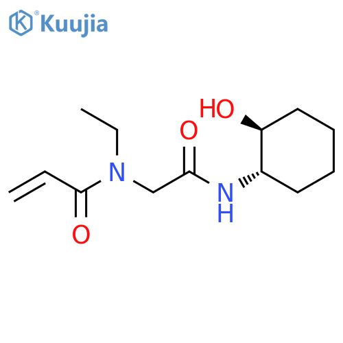 N-ethyl-N-({(1S,2S)-2-hydroxycyclohexylcarbamoyl}methyl)prop-2-enamide structure