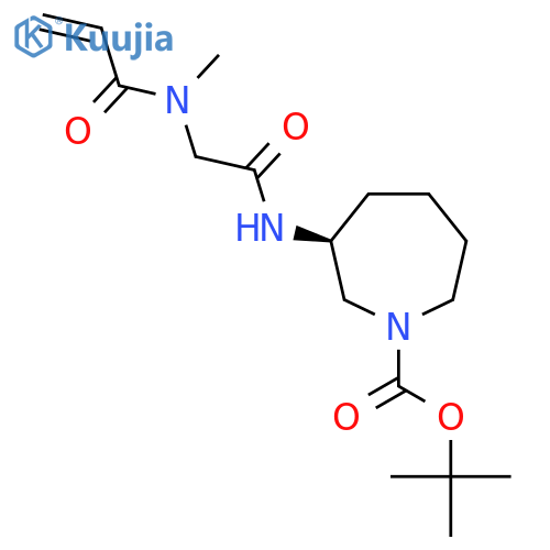 tert-butyl (3S)-3-2-(N-methylprop-2-enamido)acetamidoazepane-1-carboxylate structure