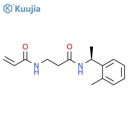 N-(2-{(1S)-1-(2-methylphenyl)ethylcarbamoyl}ethyl)prop-2-enamide structure