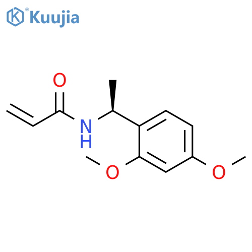 N-(1S)-1-(2,4-dimethoxyphenyl)ethylprop-2-enamide structure