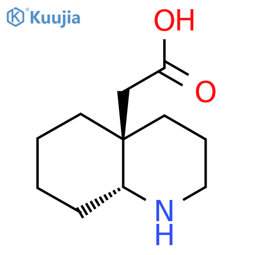 rac-2-[(4aR,8aR)-decahydroquinolin-4a-yl]acetic acid structure