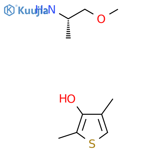 2,4-Dimethylthiophen-3-ol;(2S)-1-methoxypropan-2-amine structure