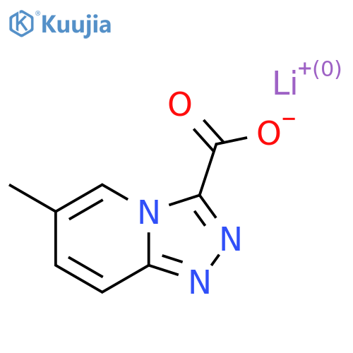 Lithium;6-methyl-[1,2,4]triazolo[4,3-a]pyridine-3-carboxylate structure