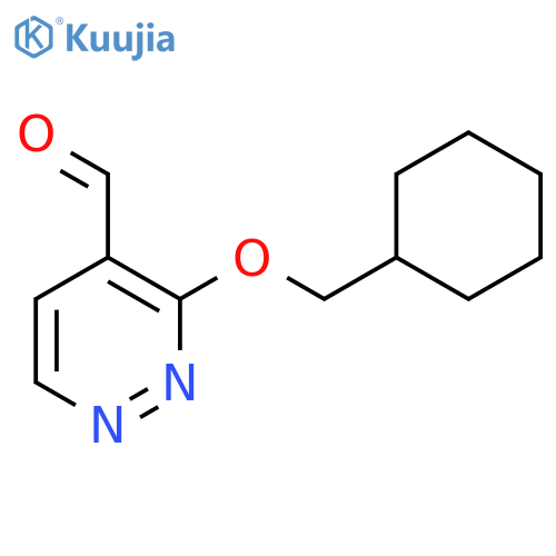 3-(Cyclohexylmethoxy)pyridazine-4-carbaldehyde structure