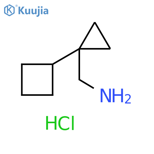 C-(1-Cyclobutyl-cyclopropyl)-methylamine hydrochloride structure