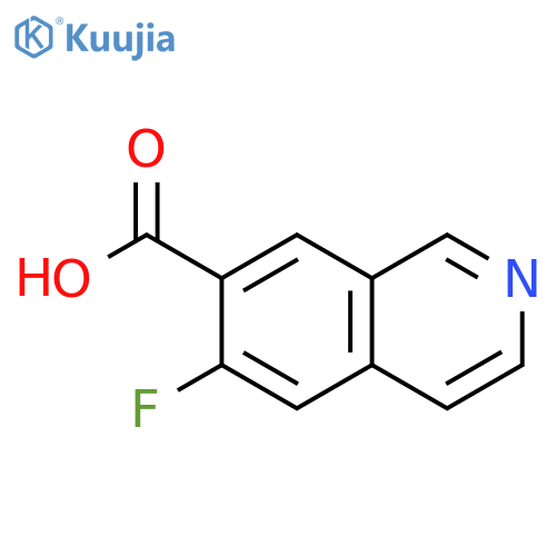 7-Isoquinolinecarboxylic acid, 6-fluoro- structure