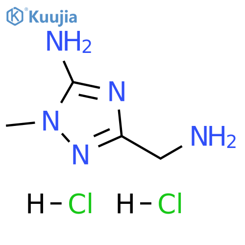1H-1,2,4-Triazole-3-methanamine, 5-amino-N-methyl-, hydrochloride (1:2) structure