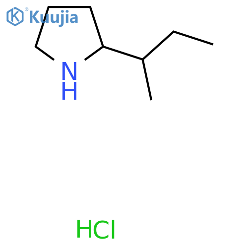 2-Butan-2-ylpyrrolidine;hydrochloride structure
