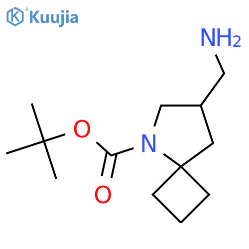 Tert-butyl 7-(aminomethyl)-5-azaspiro[3.4]octane-5-carboxylate structure