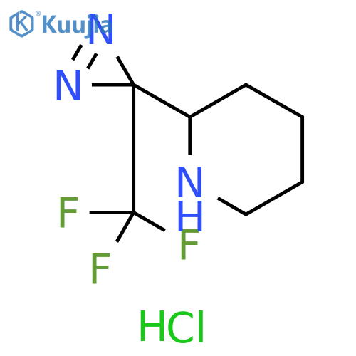 2-[3-(trifluoromethyl)-3H-diazirin-3-yl]piperidine hydrochloride structure
