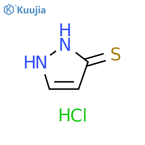 3H-Pyrazole-3-thione, 1,2-dihydro-, hydrochloride (1:1) structure