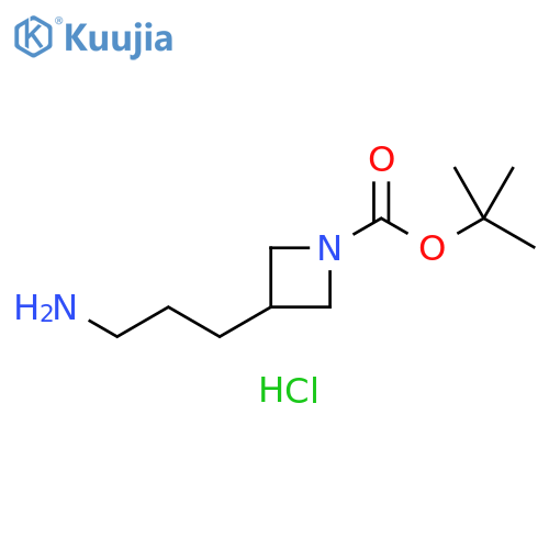 tert-butyl 3-(3-aminopropyl)azetidine-1-carboxylate hydrochloride structure
