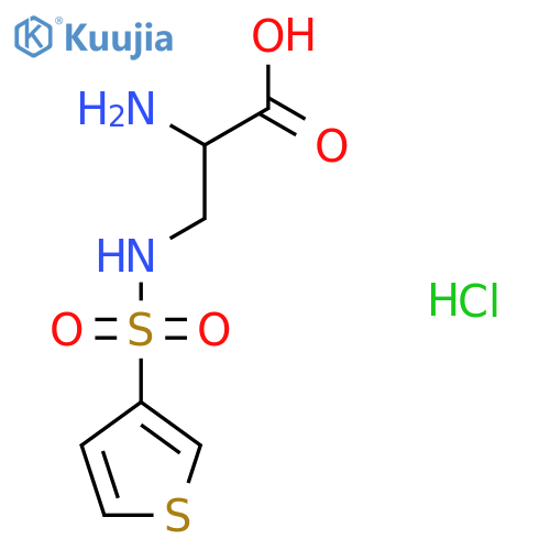 2-Amino-3-(thiophene-3-sulfonamido)propanoic acid hydrochloride structure