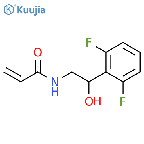 N-2-(2,6-difluorophenyl)-2-hydroxyethylprop-2-enamide structure