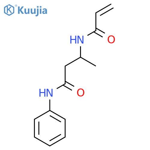 N-phenyl-3-(prop-2-enamido)butanamide structure