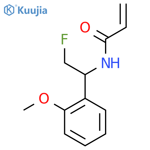 N-2-fluoro-1-(2-methoxyphenyl)ethylprop-2-enamide structure