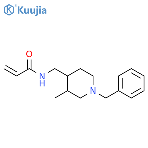 N-(1-benzyl-3-methylpiperidin-4-yl)methylprop-2-enamide structure