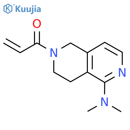 1-5-(dimethylamino)-1,2,3,4-tetrahydro-2,6-naphthyridin-2-ylprop-2-en-1-one structure