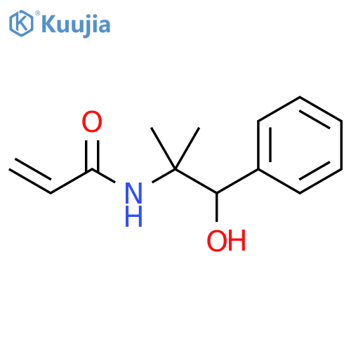 N-(1-hydroxy-2-methyl-1-phenylpropan-2-yl)prop-2-enamide structure