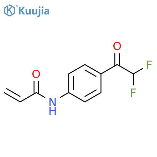 N-4-(2,2-difluoroacetyl)phenylprop-2-enamide structure