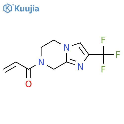 1-2-(trifluoromethyl)-5H,6H,7H,8H-imidazo1,2-apyrazin-7-ylprop-2-en-1-one structure