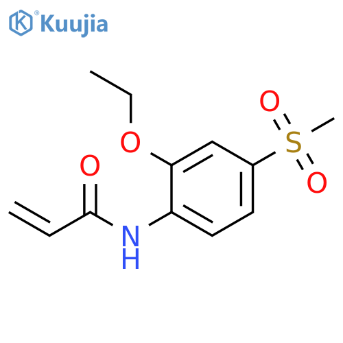 N-(2-ethoxy-4-methanesulfonylphenyl)prop-2-enamide structure