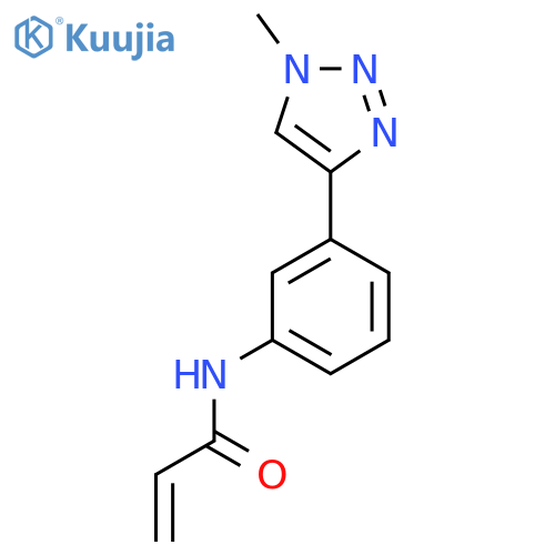 N-3-(1-methyl-1H-1,2,3-triazol-4-yl)phenylprop-2-enamide structure