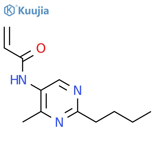 N-(2-butyl-4-methylpyrimidin-5-yl)prop-2-enamide structure