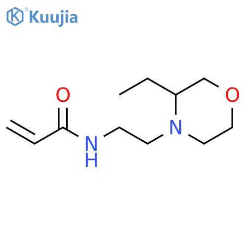 N-2-(3-ethylmorpholin-4-yl)ethylprop-2-enamide structure